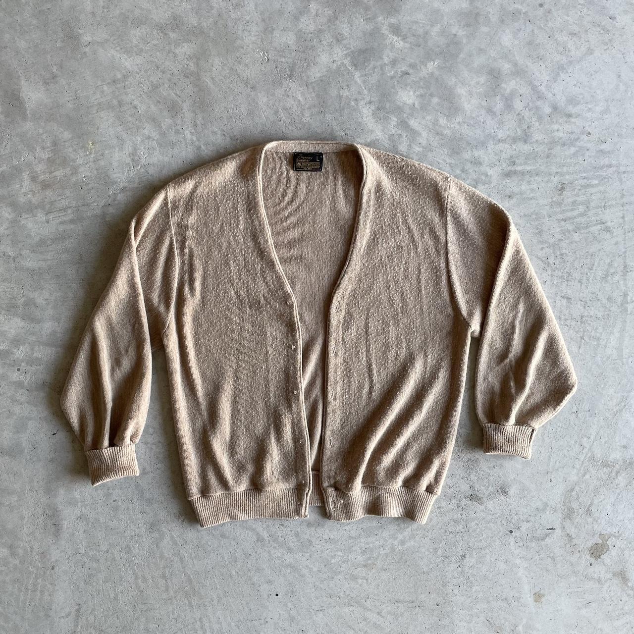 JCPenney Men's Tan Cardigan Depop
