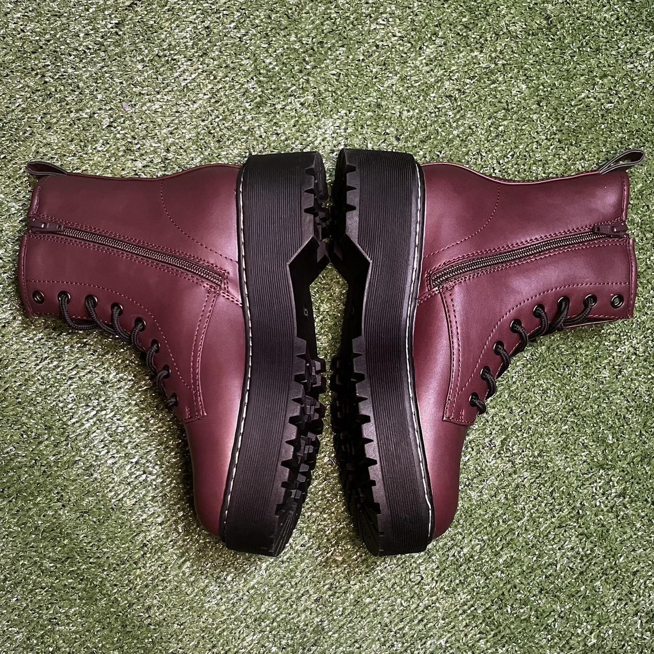 Universal Thread Women's Combat Boots - Burgundy/… - image 3