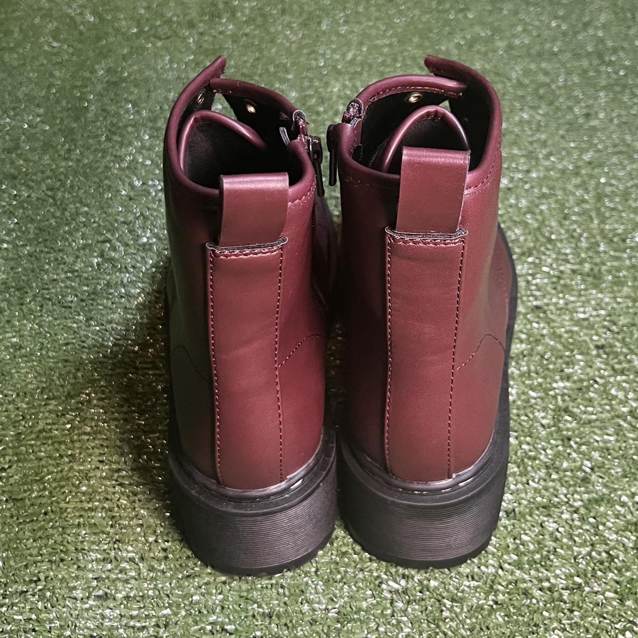 Universal Thread Women's Combat Boots - Burgundy/… - image 5