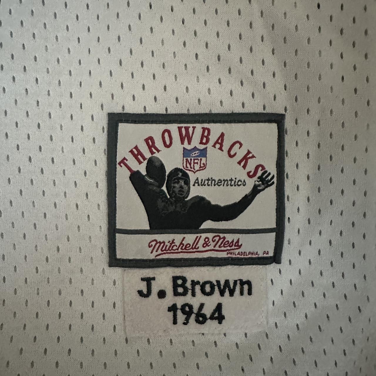 Jim Brown #32 Jersey Mitchell & Ness Replica - Depop