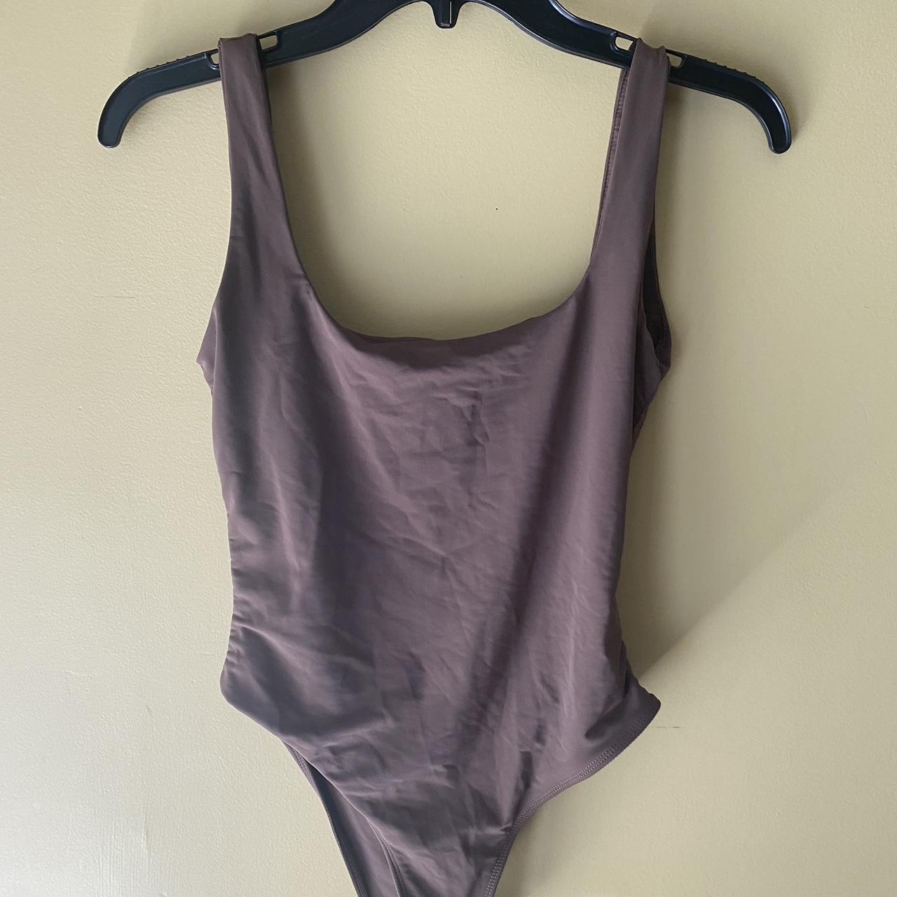 Skims knockoff bodysuit cute with jeans material is... - Depop