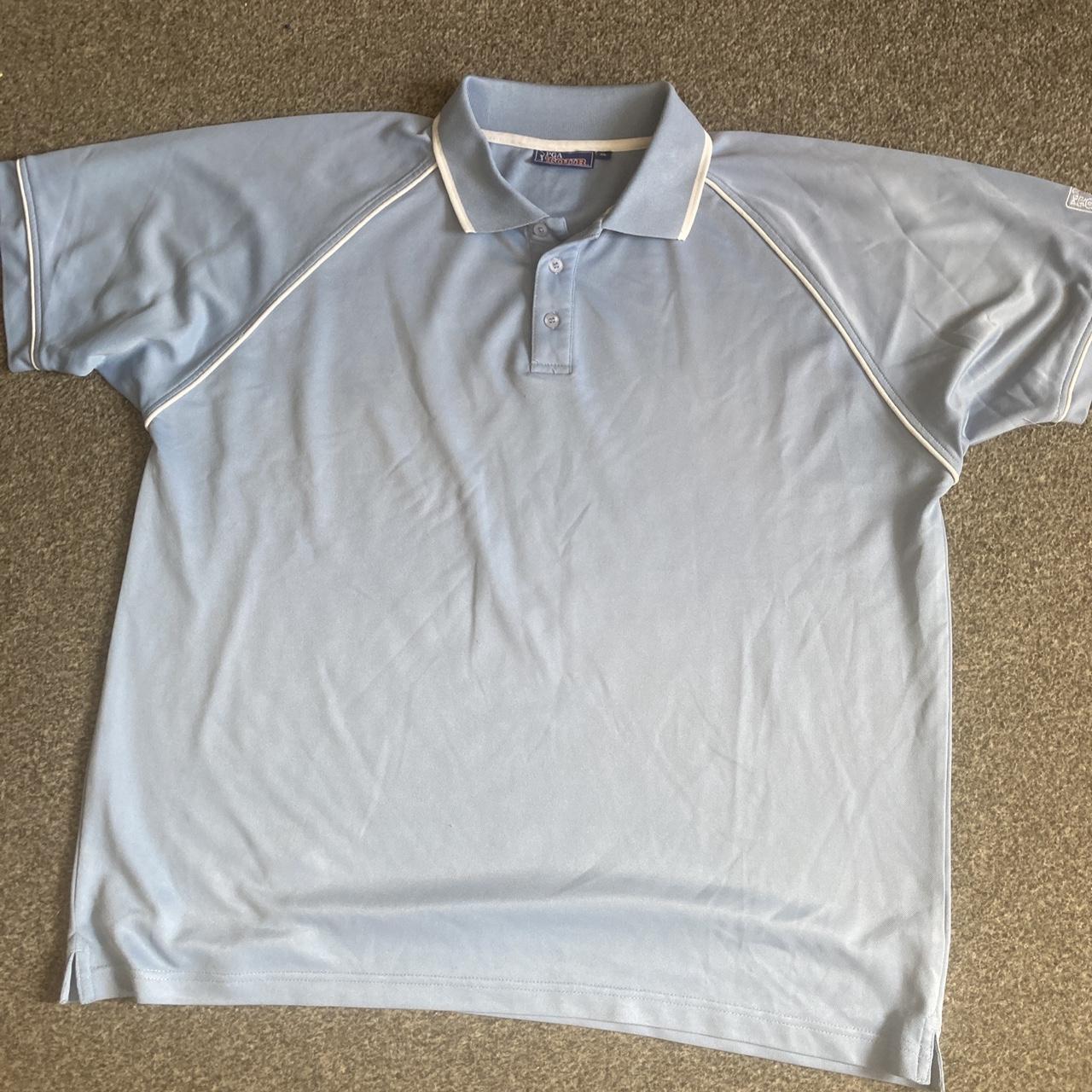 PGA Tour Light Blue Polo Shirt Size XL. - Depop