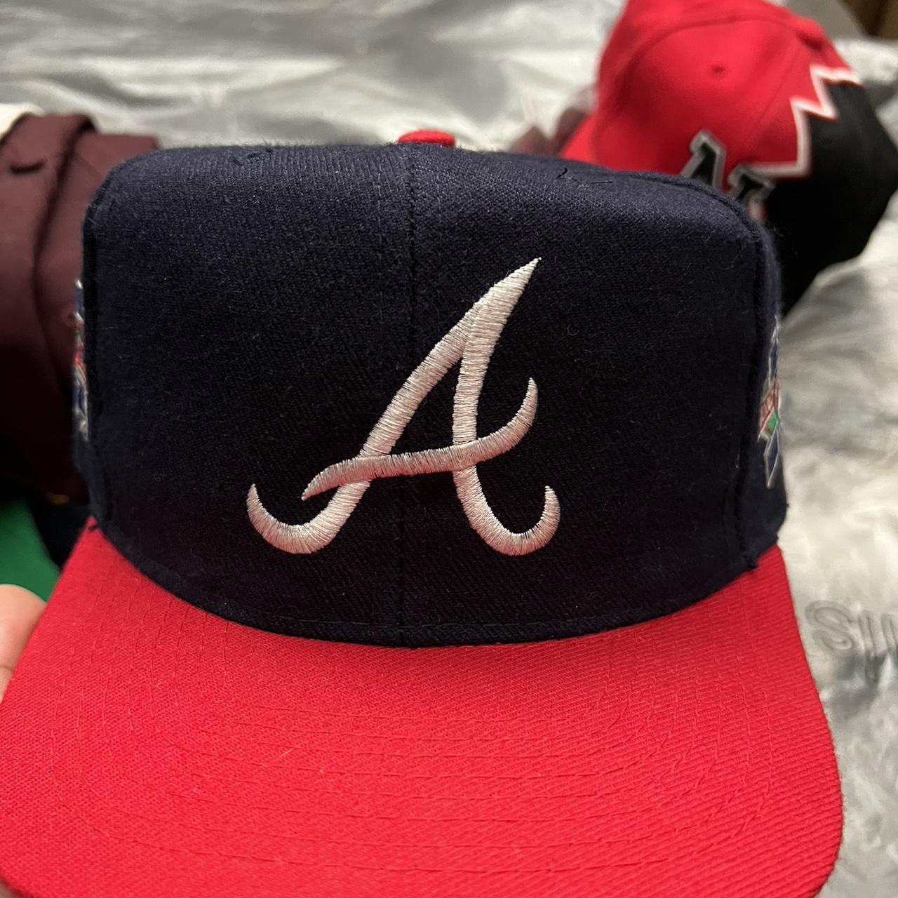 Vintage Atlanta Braves Hat Cap Snapback 1993 NL West - Depop