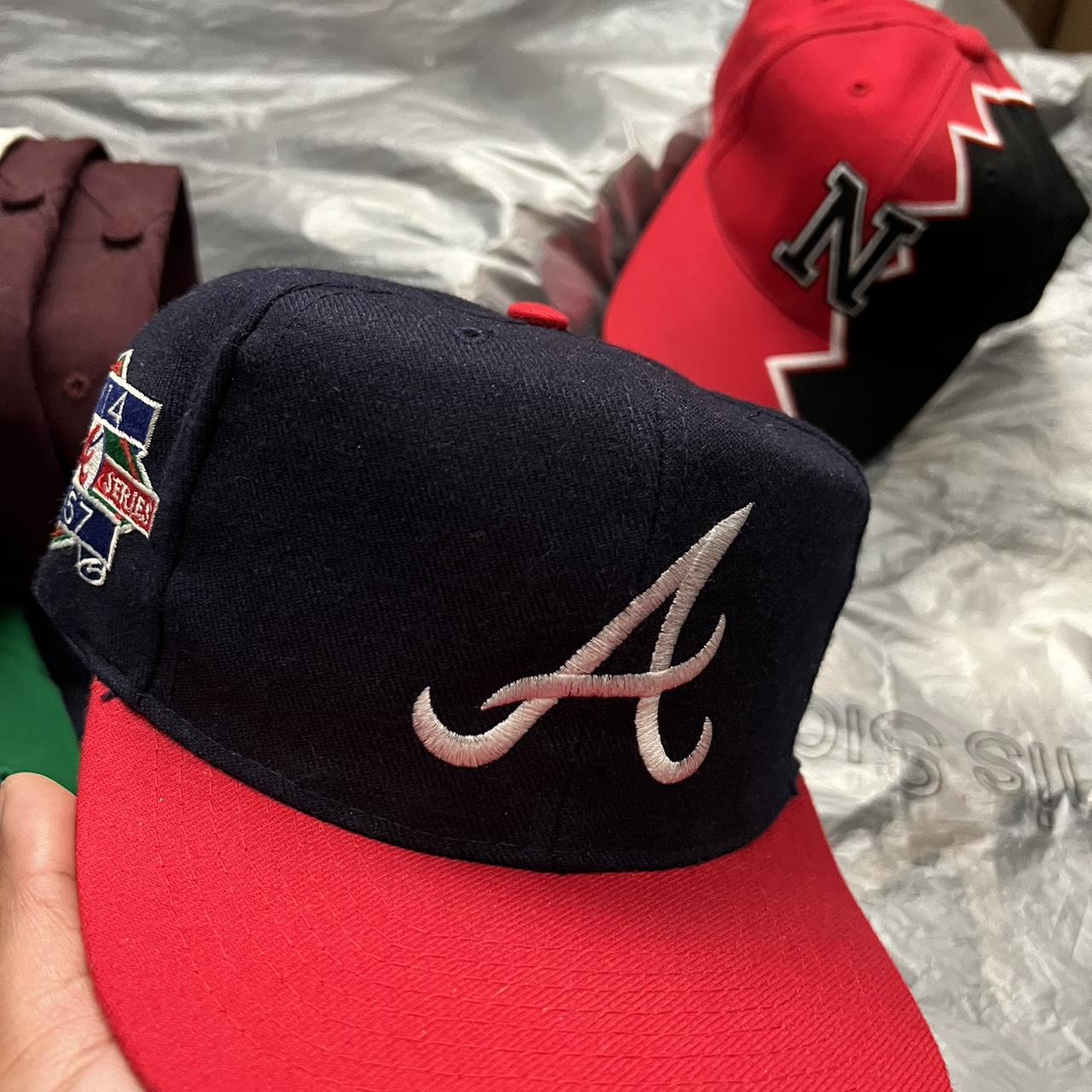 Vintage Atlanta Braves Hat Cap Snapback 1993 NL West - Depop