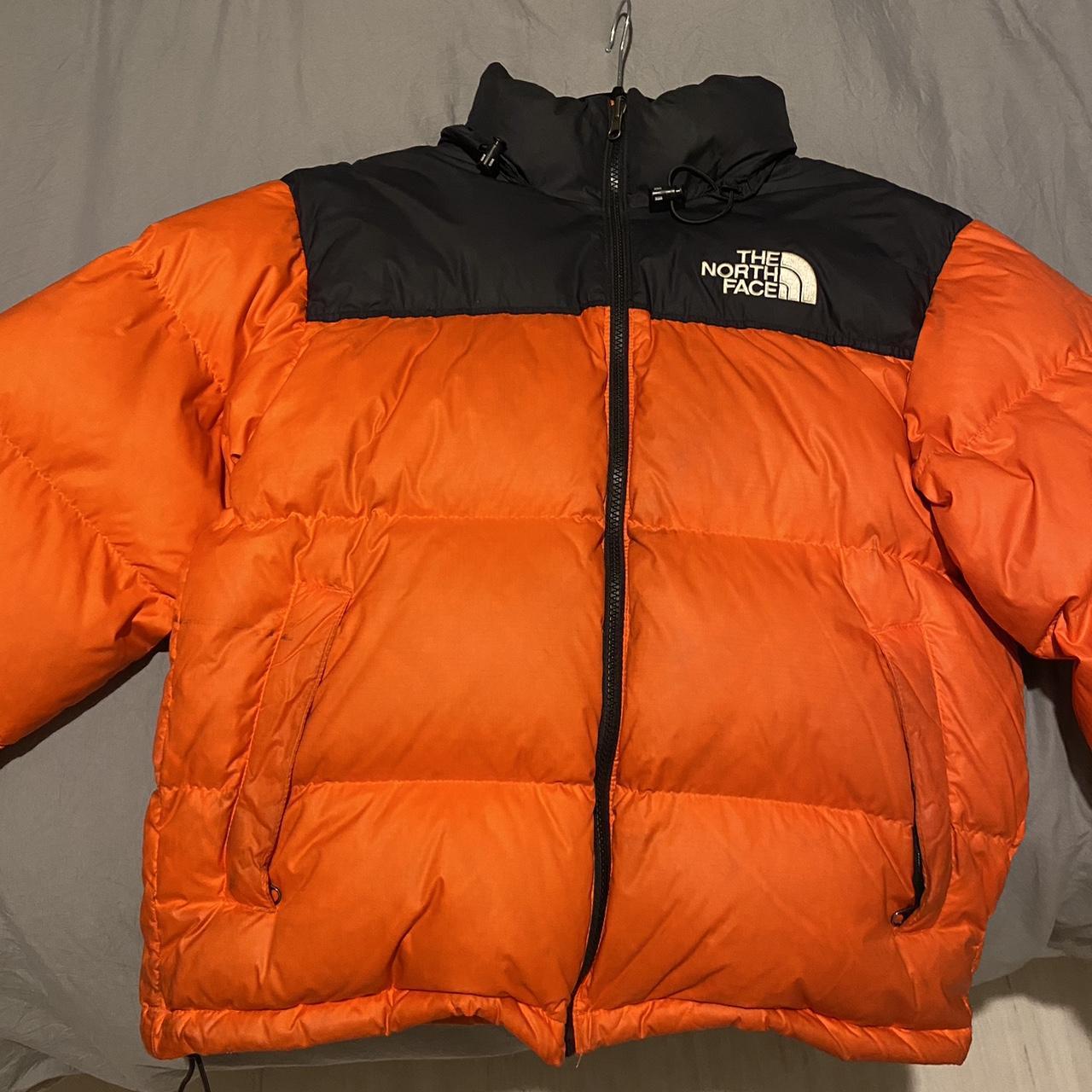 The North Face Men's Orange Coat | Depop