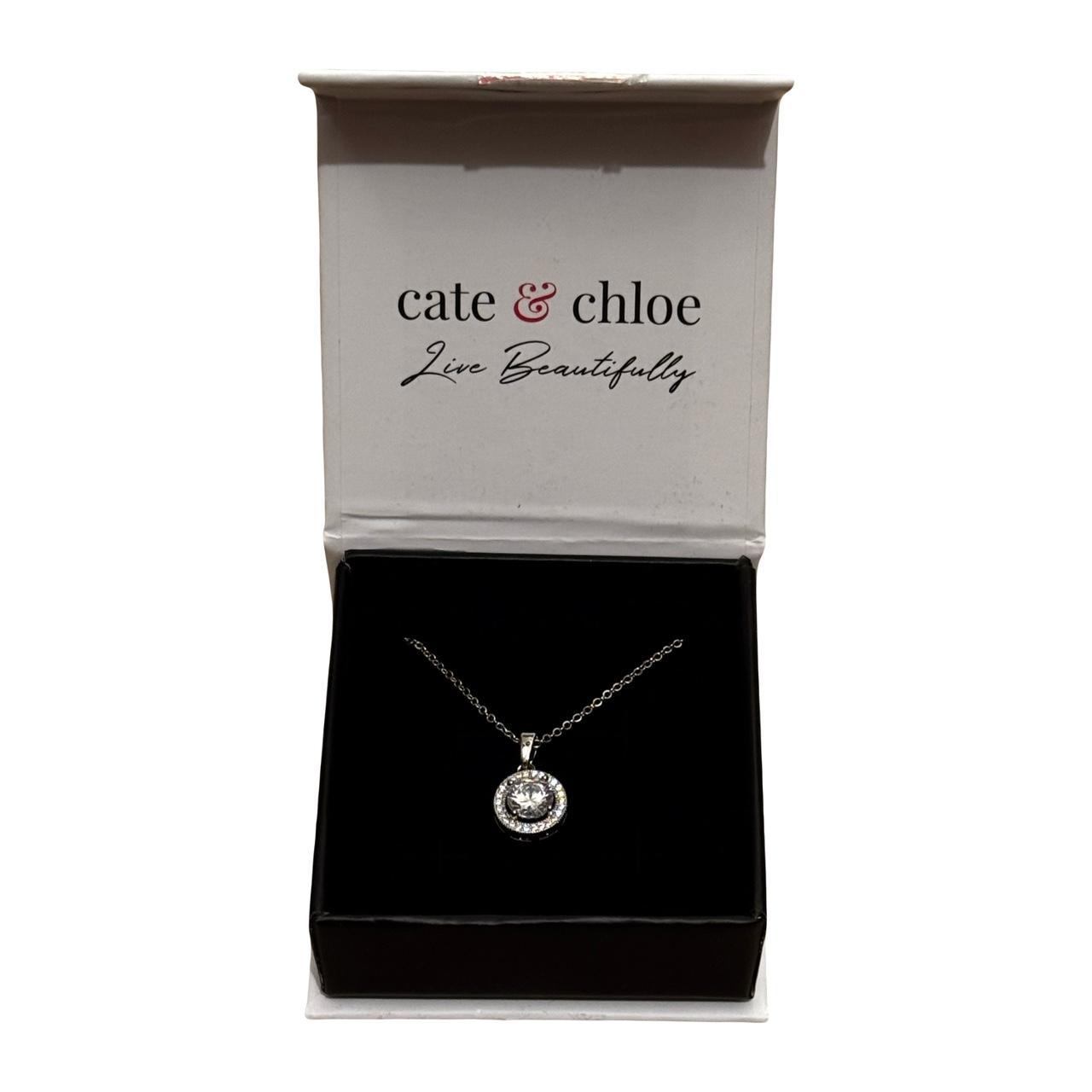 Women's Jewelry Silver – Cate Chloe silver necklace with cubic …