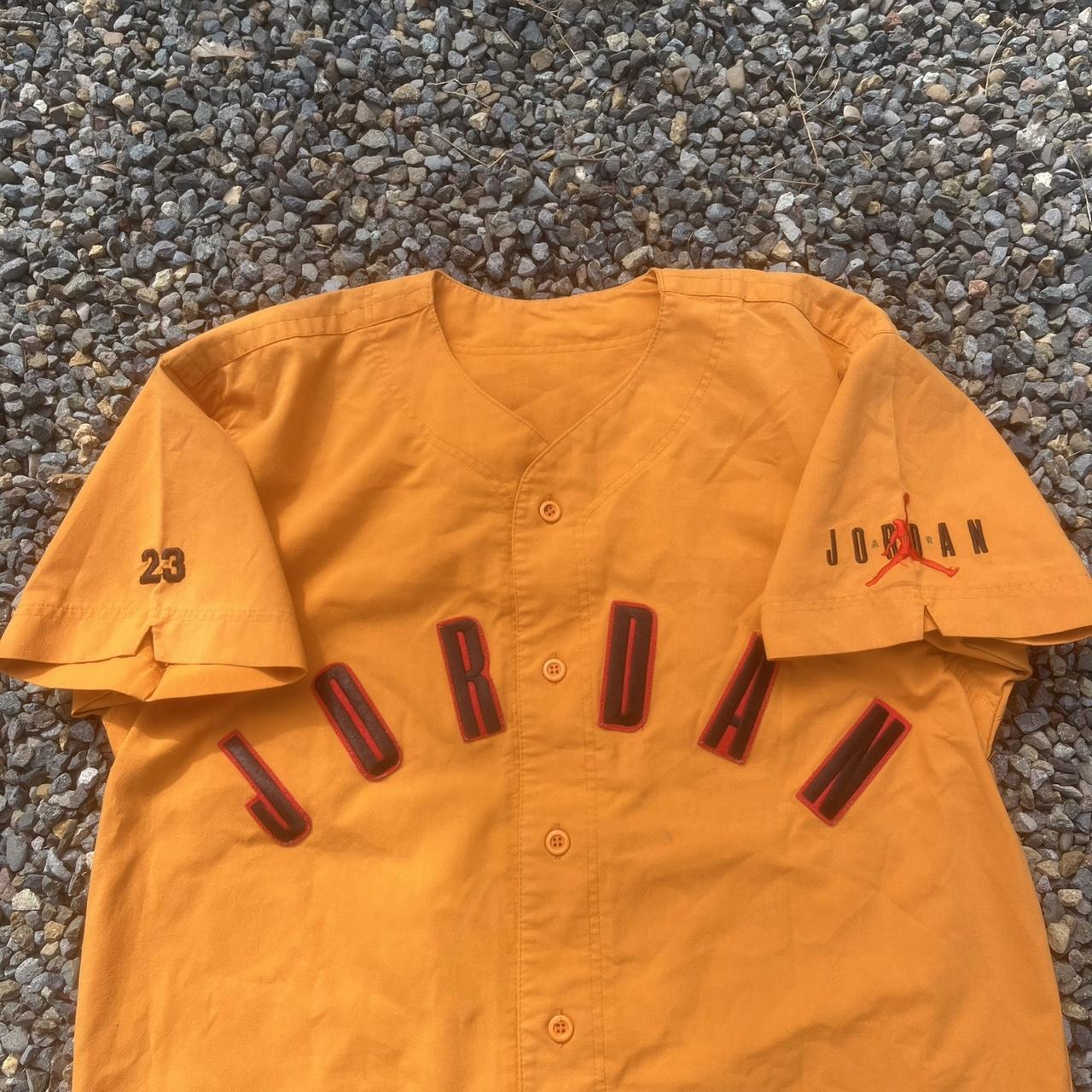 Vintage Nike Air Jordan Baseball Jersey Size - Depop