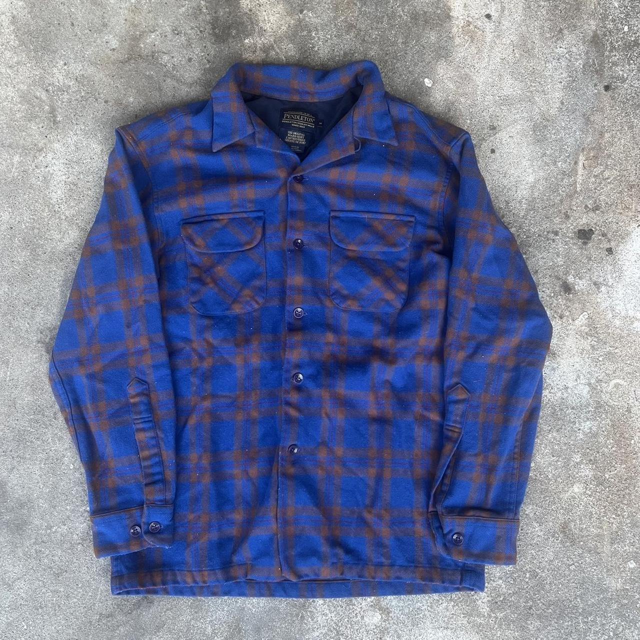 Y2K Pendleton Button Up Flannel Size M (width 20.5... Depop