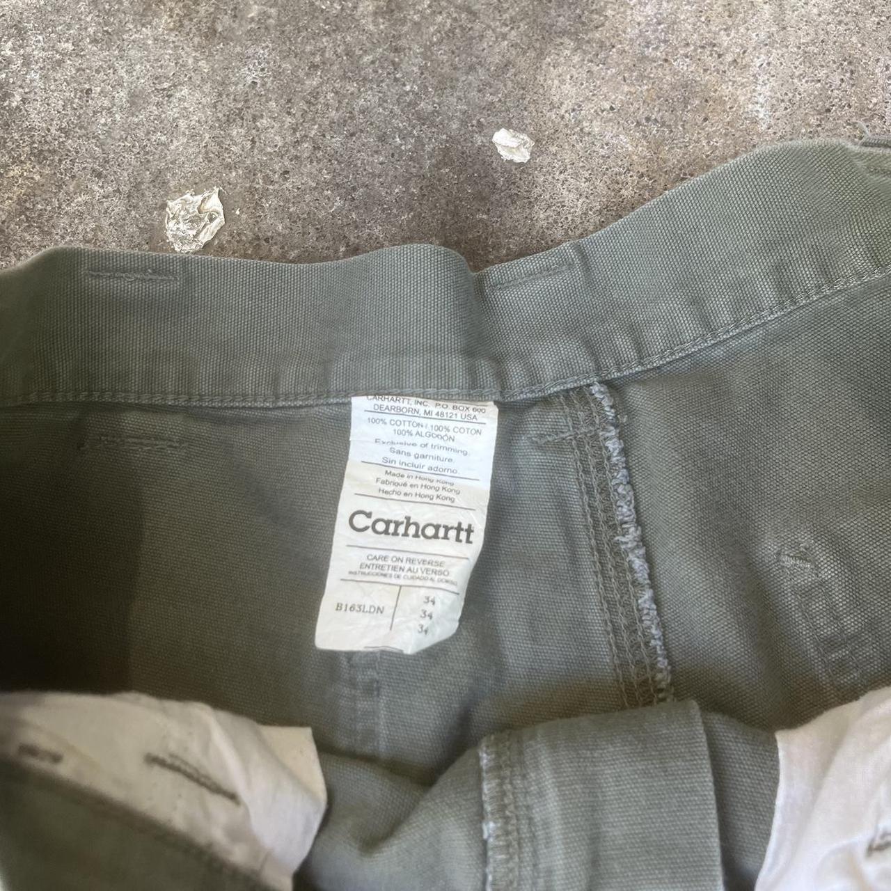 Vintage 90s Carhartt Carpenter Jorts Size 34 with... - Depop