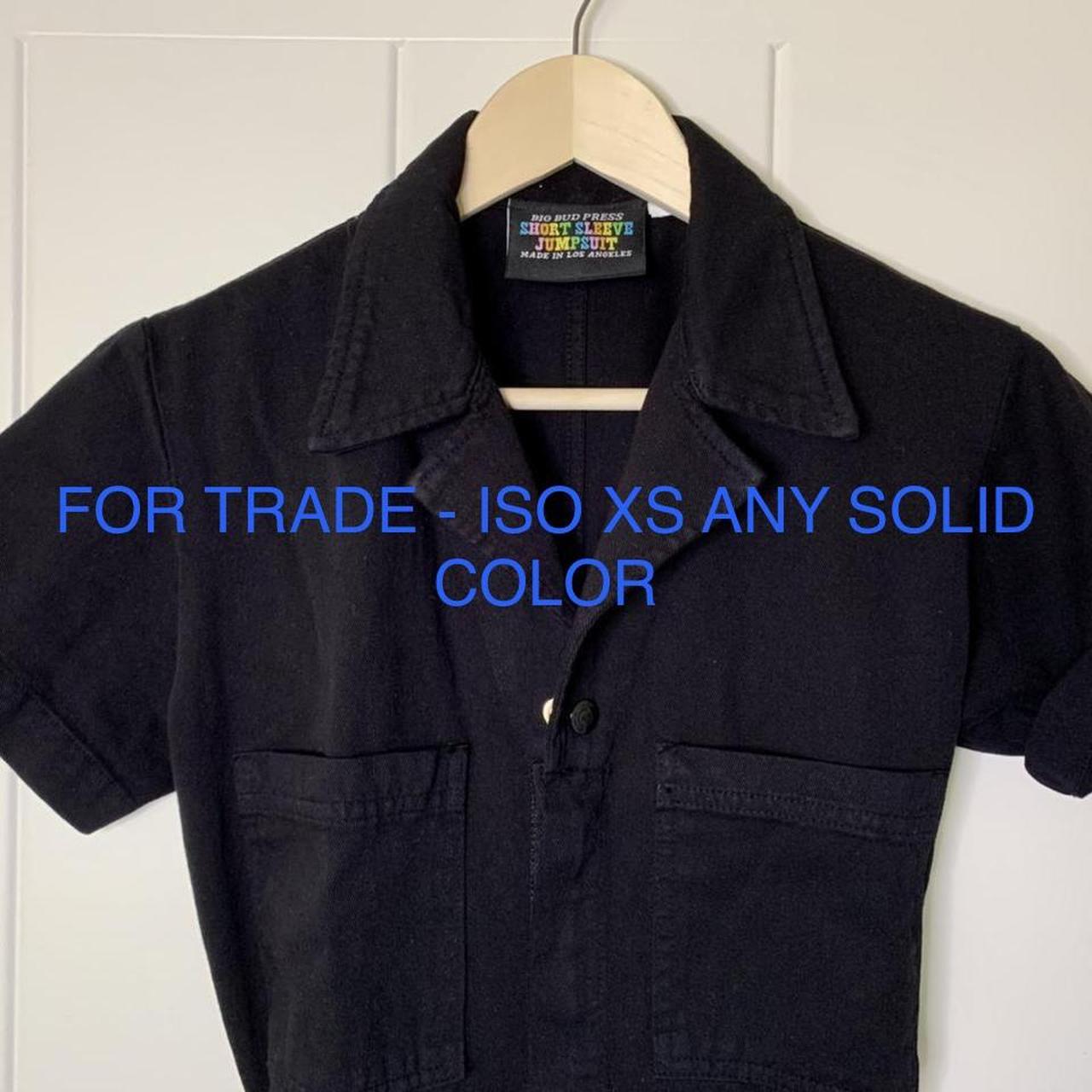 Big Bud Press Black Short Sleeve Jumpsuit In Like Depop