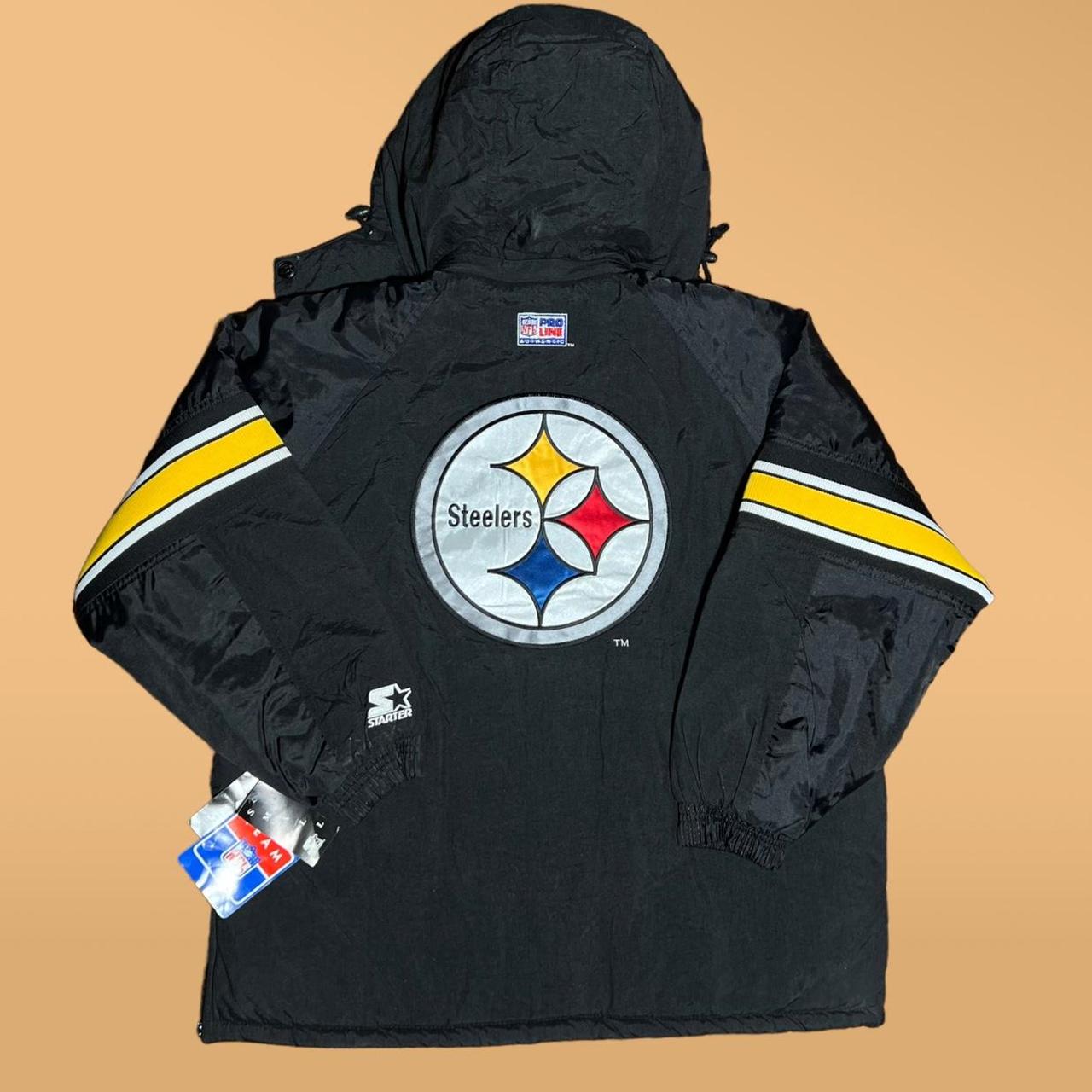 Vintage Pittsburgh Steelers Starter Puffer Jacket - Depop