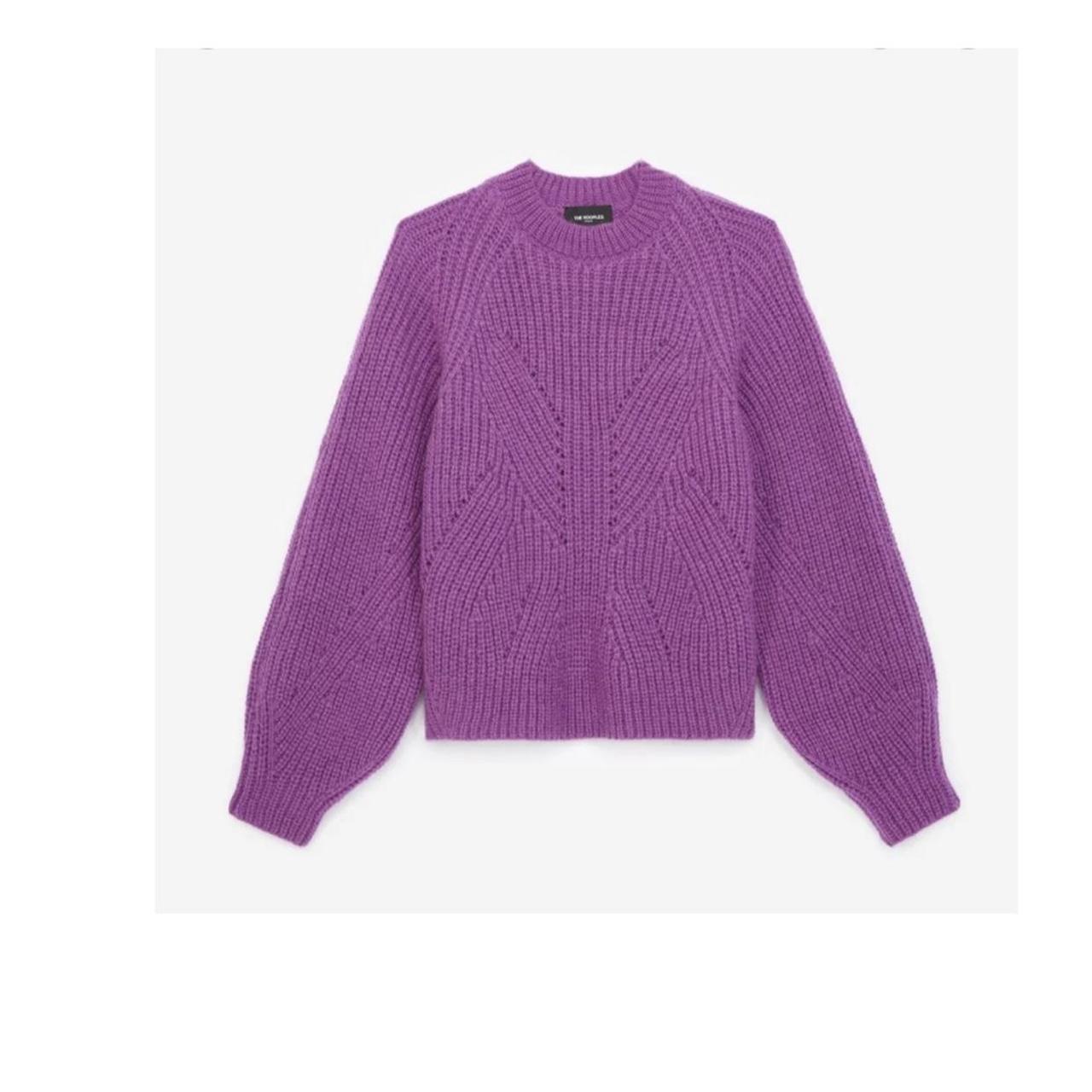 The Kooples Mixed Cable Knit Blouson-Sleeve...