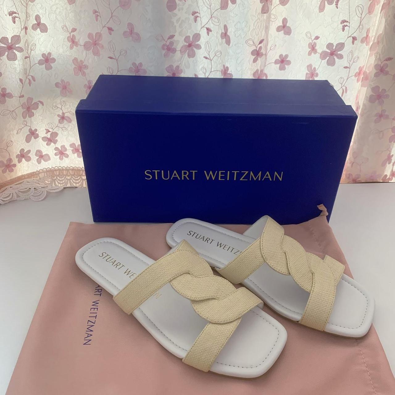 ＊Stuart Weitzman＊ IBIZA 75 SLINGBACK SANDAL Stuart Weitzman Ibiza Slide Sandal in Brown | Lyst