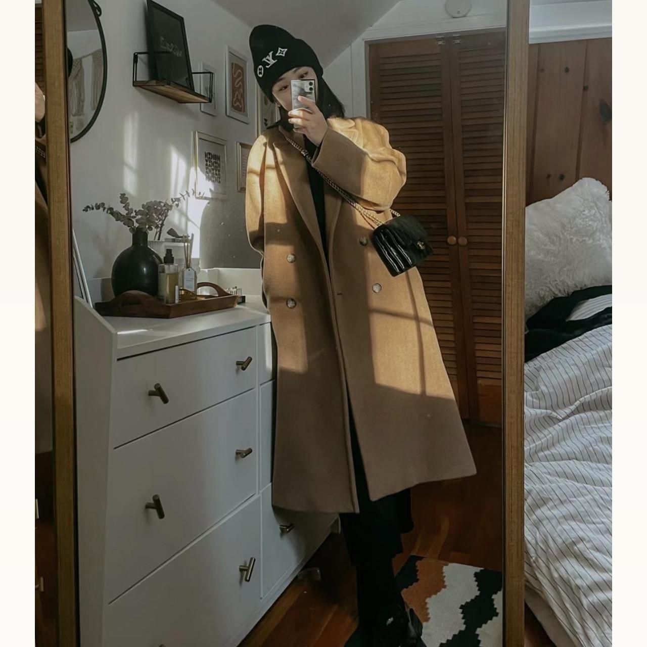 Aritzia slouchy wool coat on sale