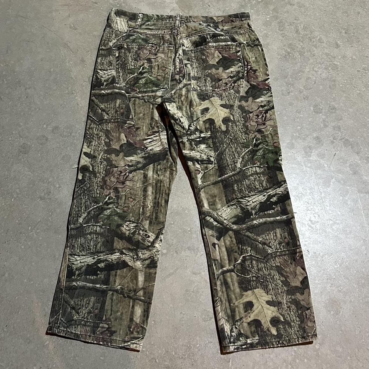 Vintage Break-up Camo Distressed Pants 36-32 - Depop