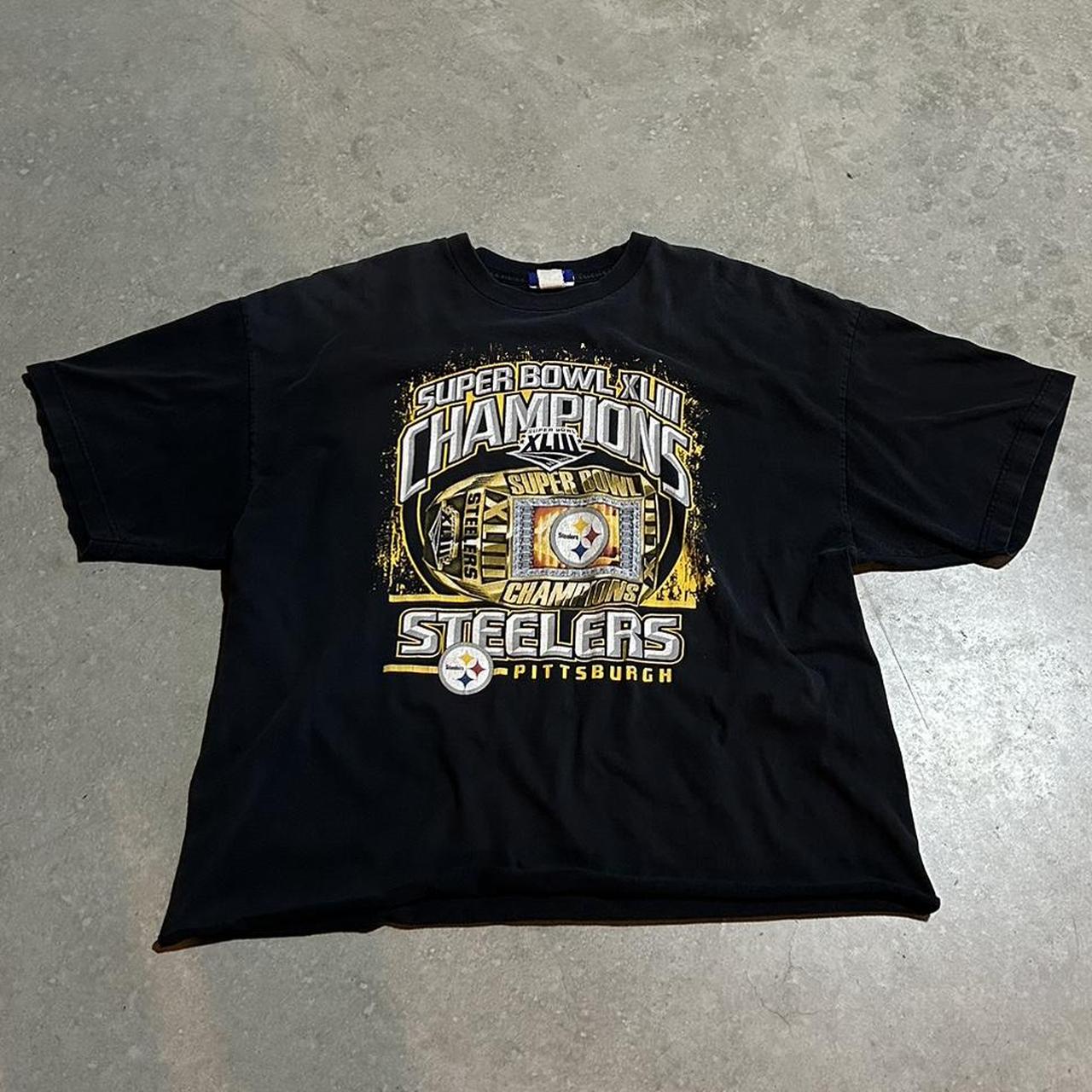 Pittsburg Steelers Super Bowl T Shirt Faded tag - Depop