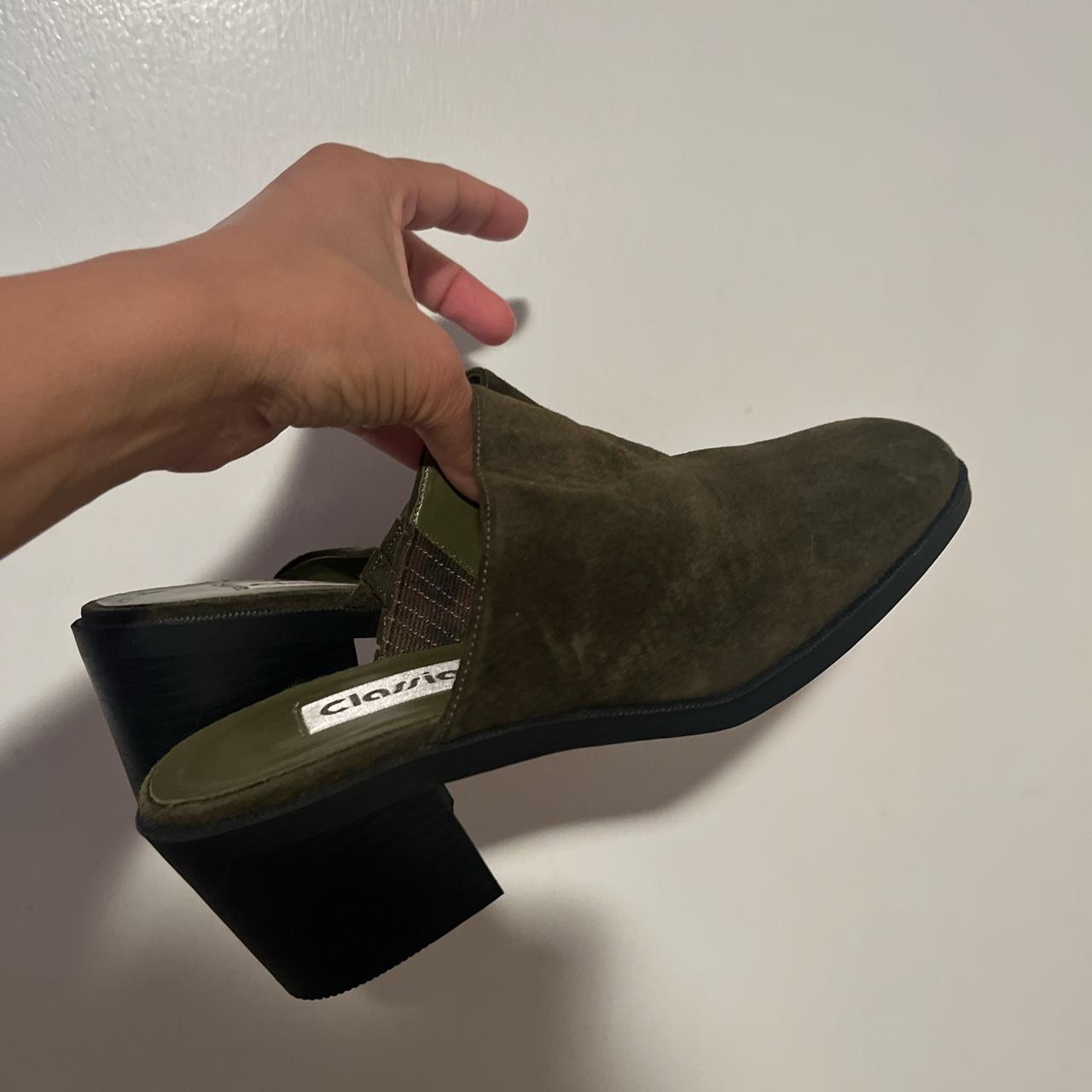 Women's Green Mules Depop
