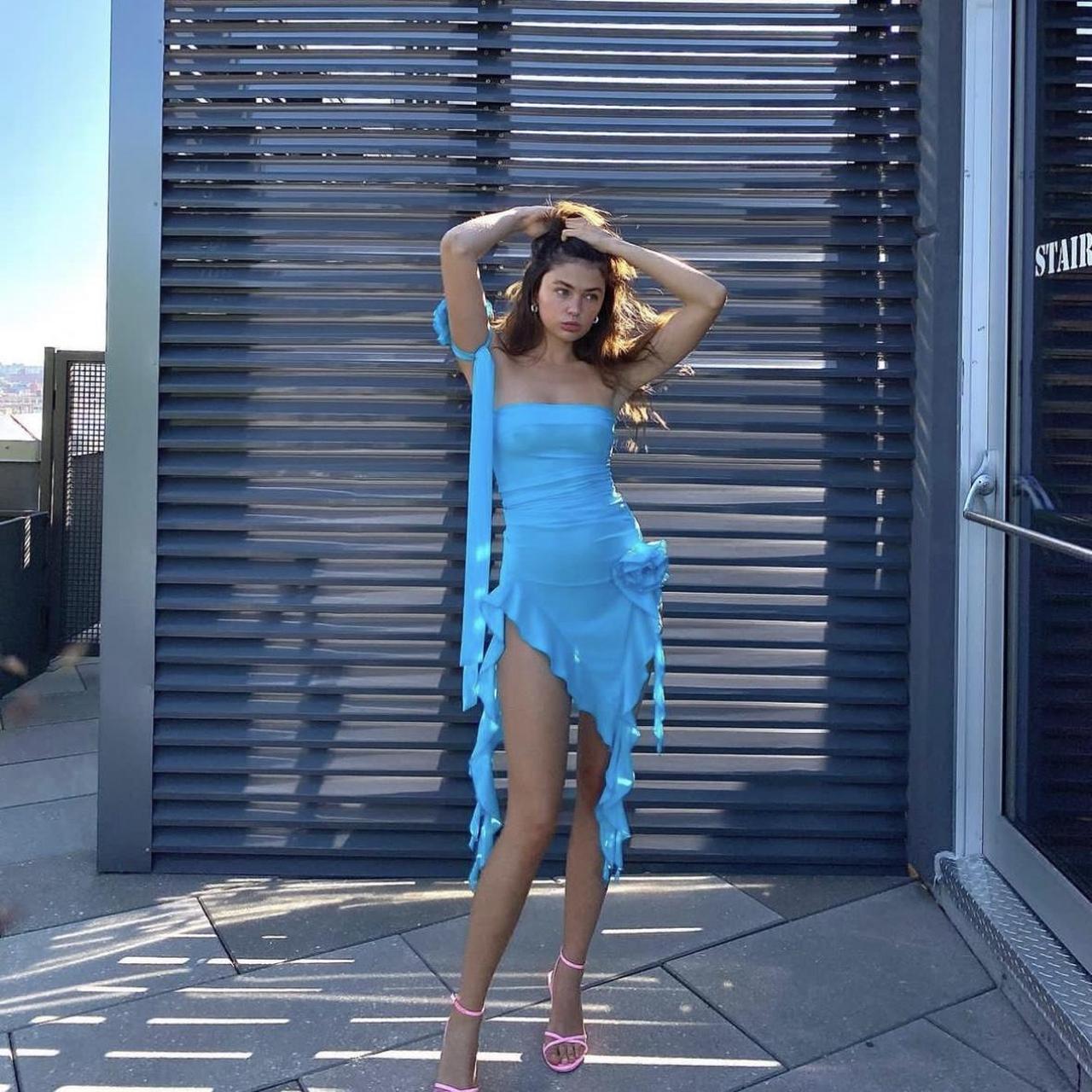 fanci club ruffle dress