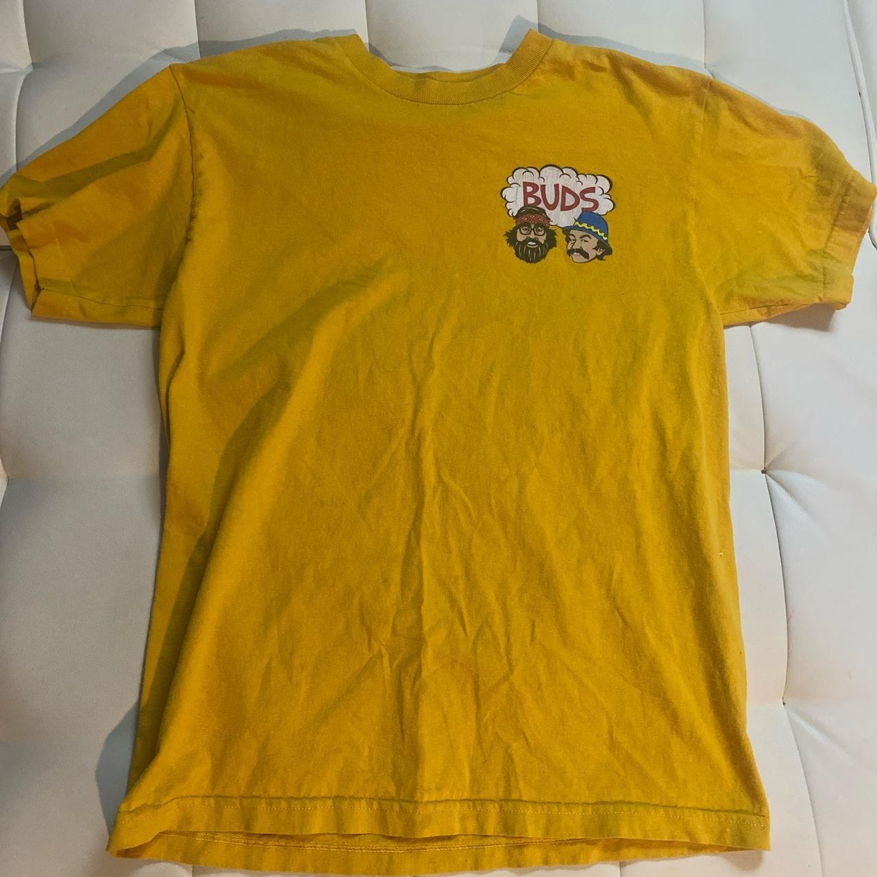 Cheech And Chong Vintage “buds” Yellow T-shirt - Depop