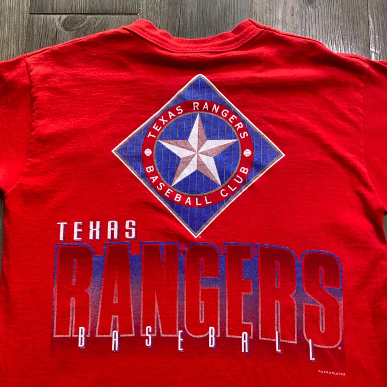 Red Jacket Texas Rangers T-Shirt - Men's T-Shirts in Light Blue