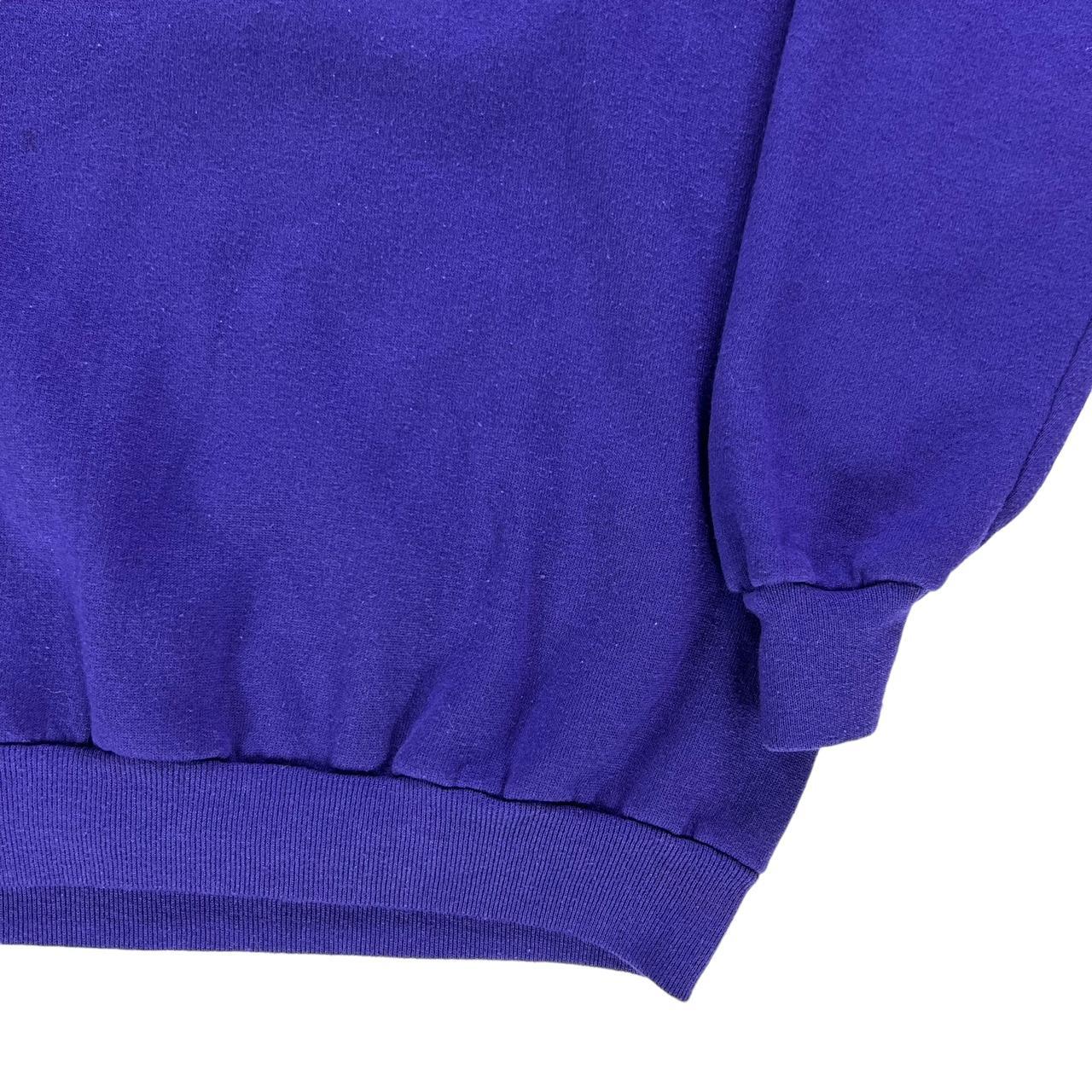 Jerzees Men's Purple and Blue Sweatshirt | Depop