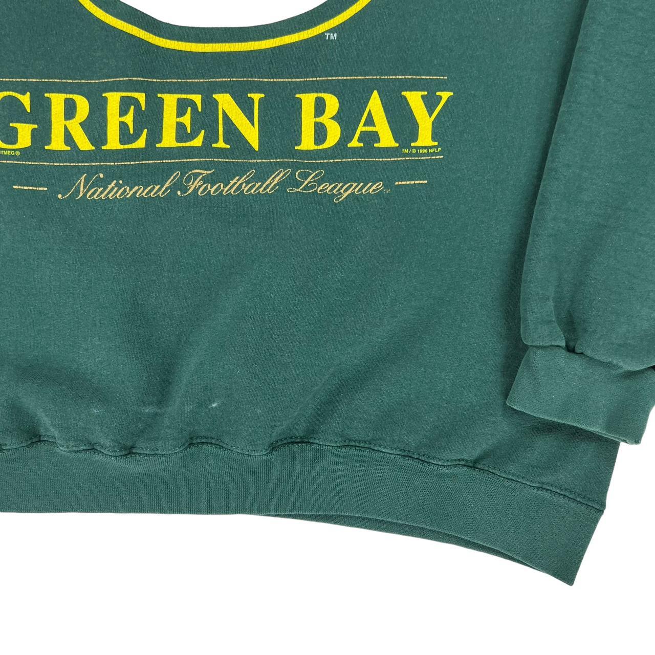 Vintage green bay packers reworked sweater! Cropped - Depop