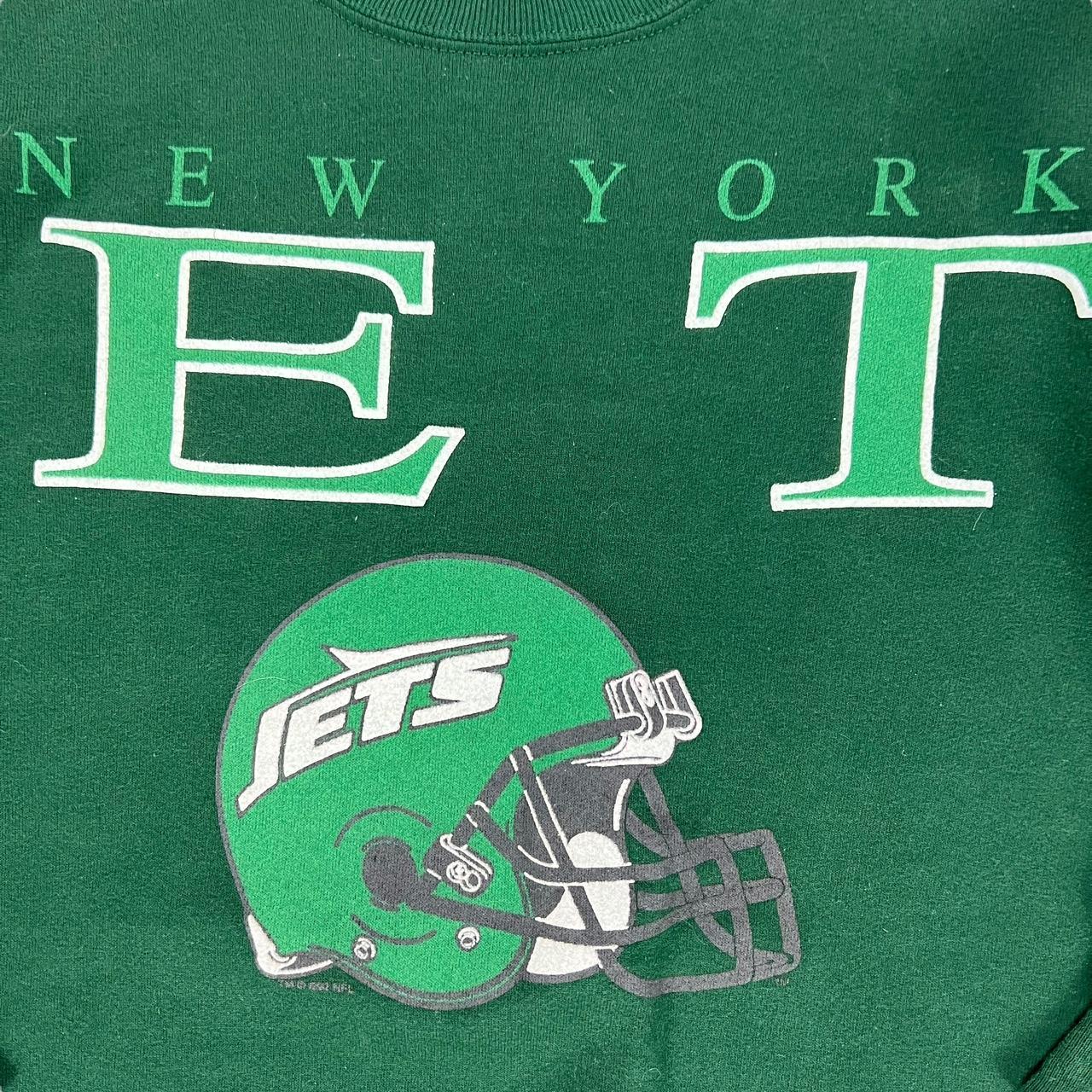 VINTAGE NFL NY JETS SWEATSHIRT SIZE LARGE 1990S MADE IN USA