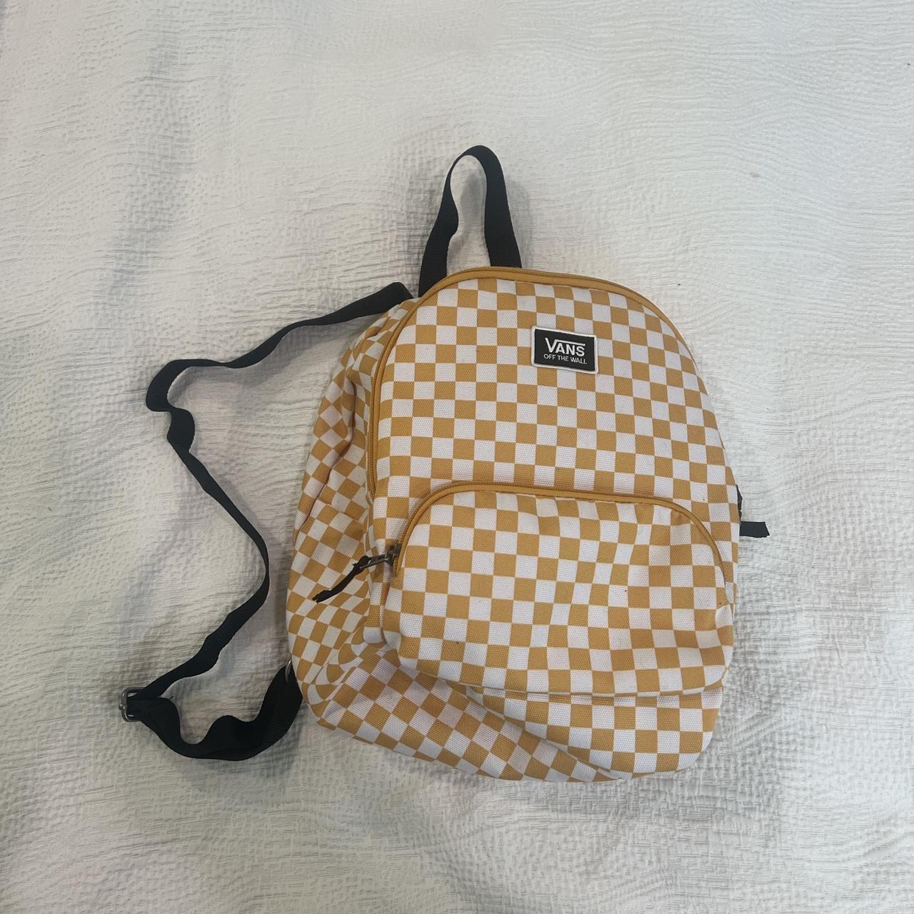 Yellow checkered sales vans backpack