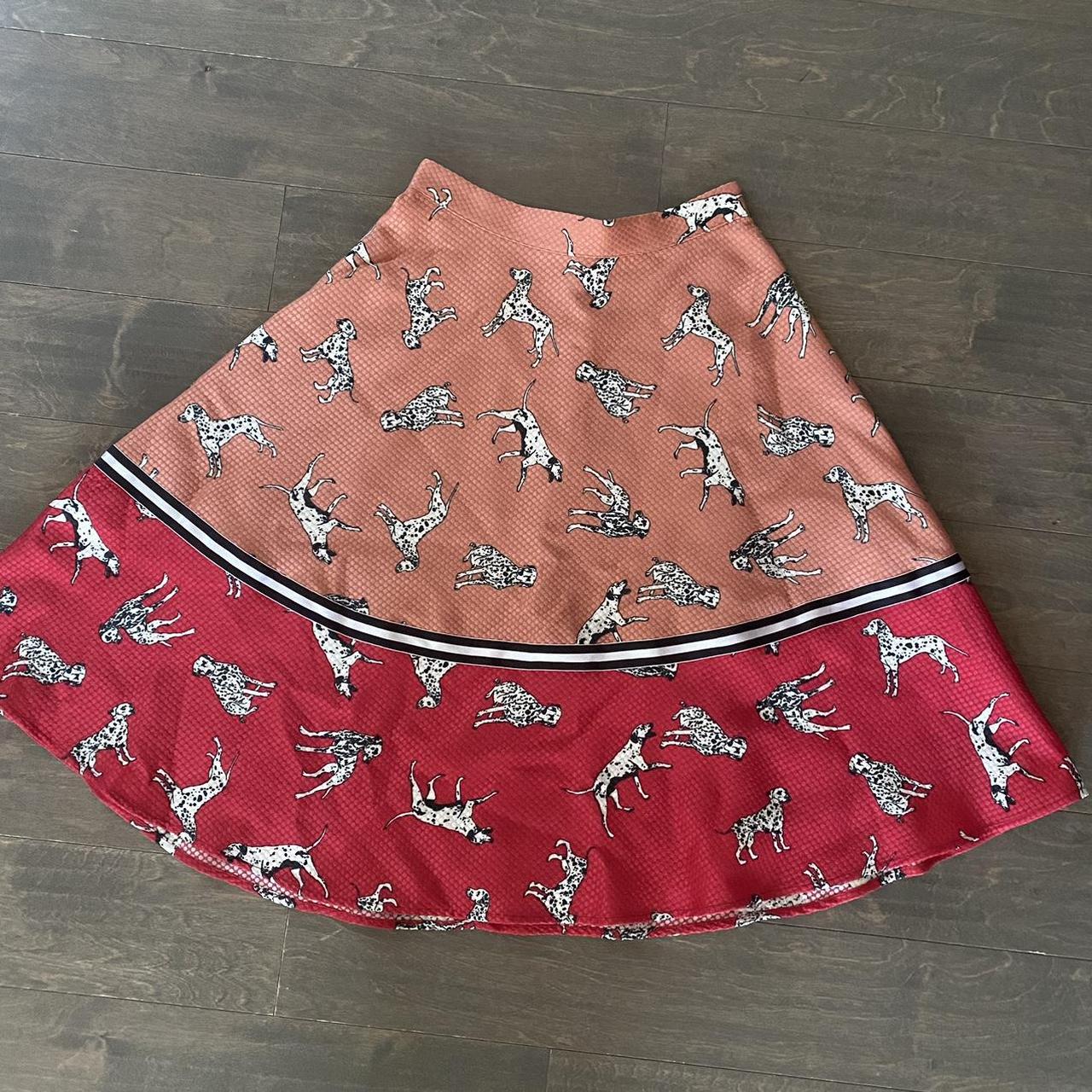 anthropologie dalmatian skirt