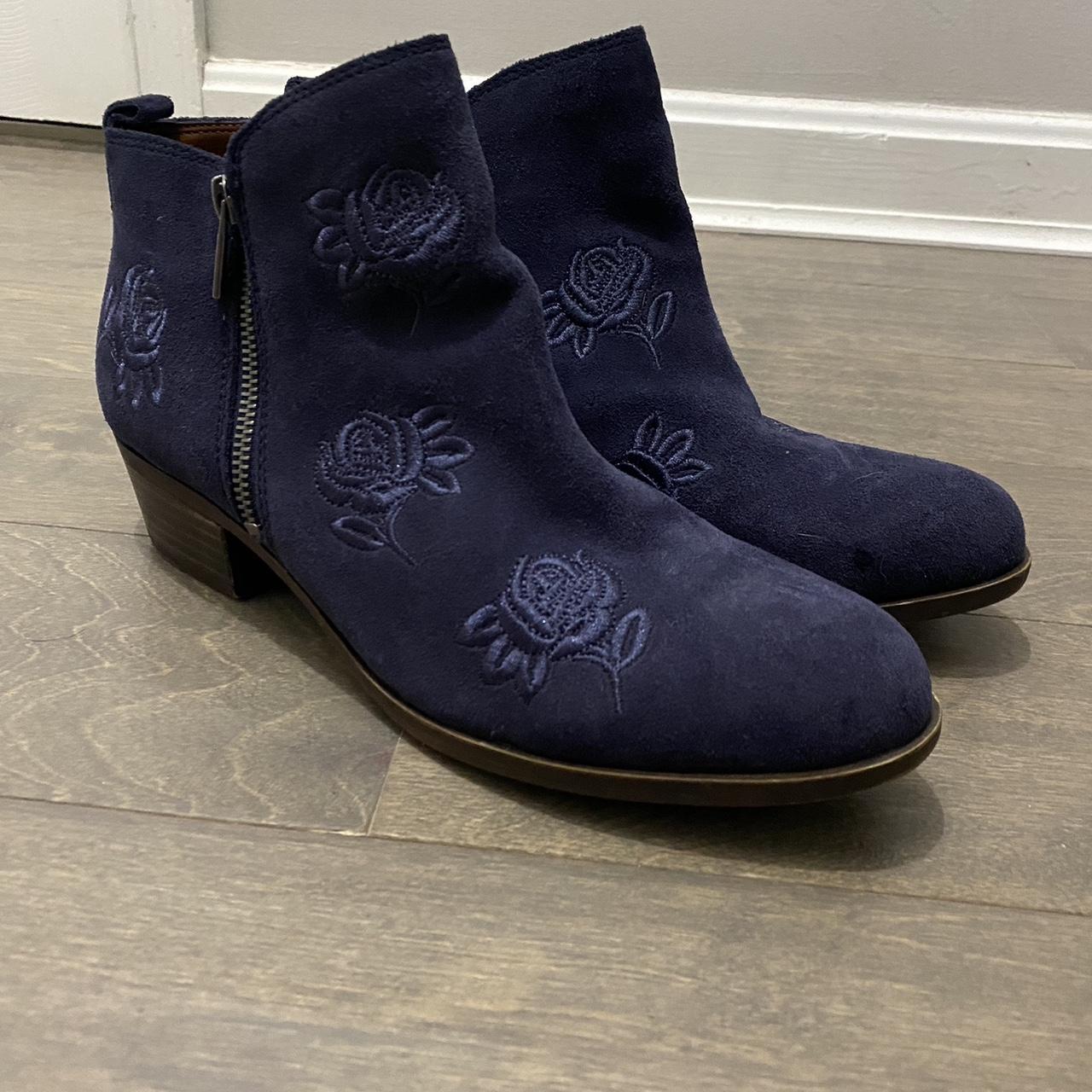 Lucky brand hot sale navy booties