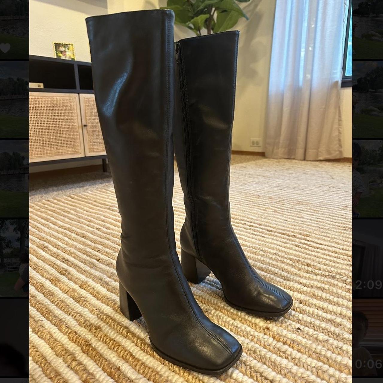 Nylah Nappa Knee Boot by Reformation. Only worn a... - Depop