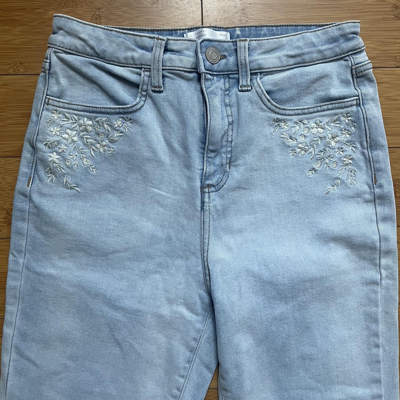 LC Lauren Conrad Jeans Women 2 SHORT Blue Medium Wash