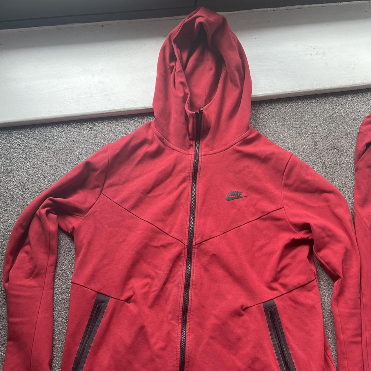 Red Nike Tech Tracksuit (Full) (L) Full Nike Tech... Depop