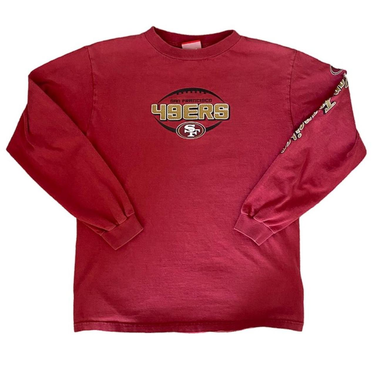 NFL Men's Burgundy and Gold T-shirt | Depop