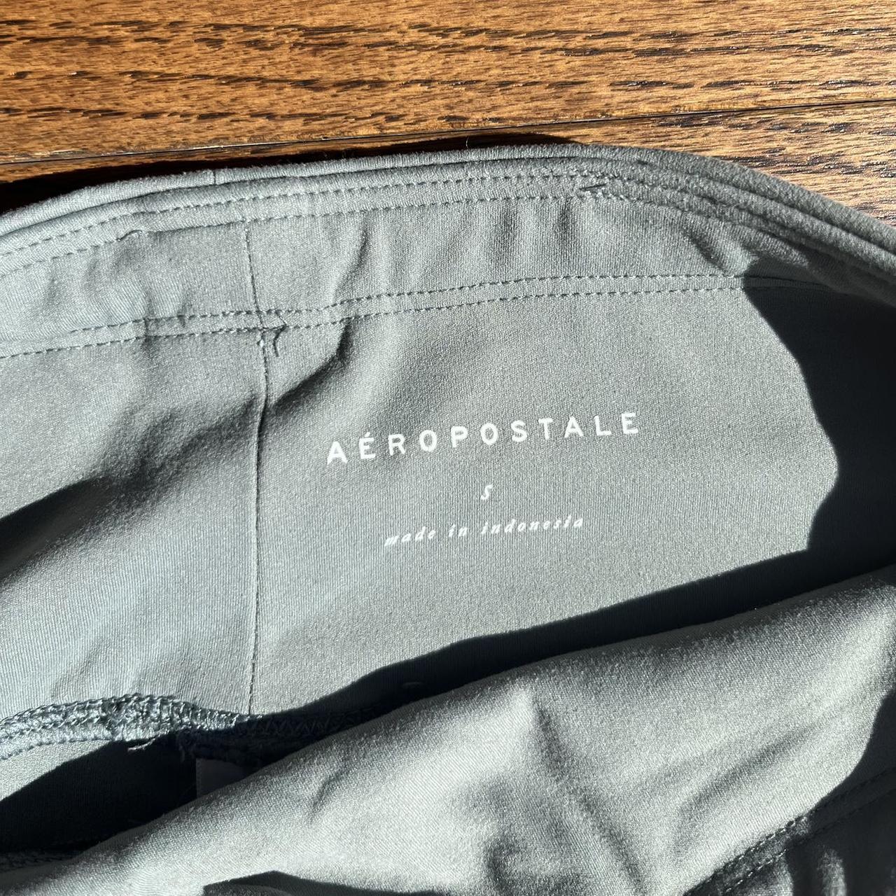 Women's Aeropostale Black Velvet Leggings Gray - Depop