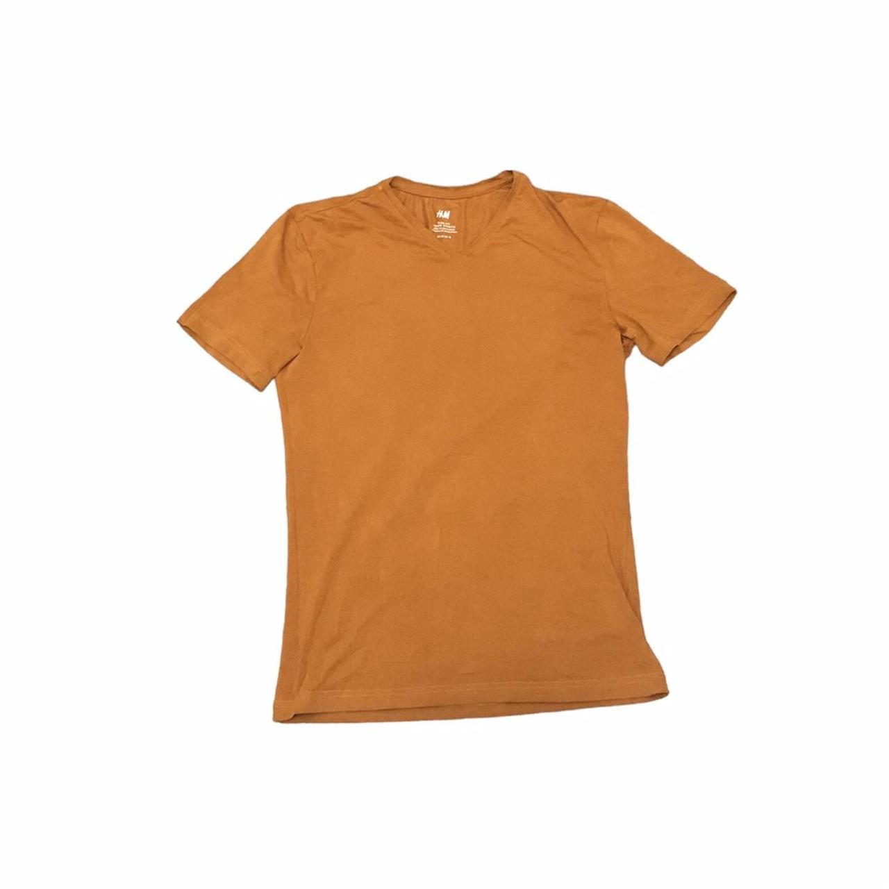 H&M Men's Orange Tshirt Depop