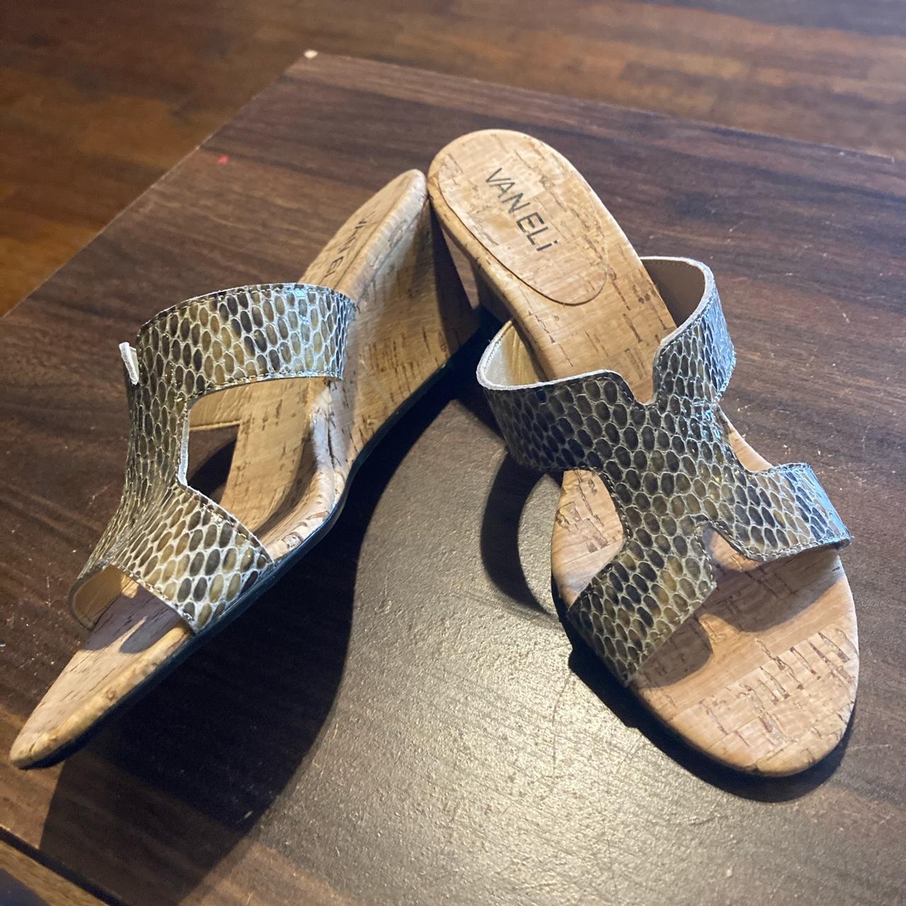 vaneli sandals cork