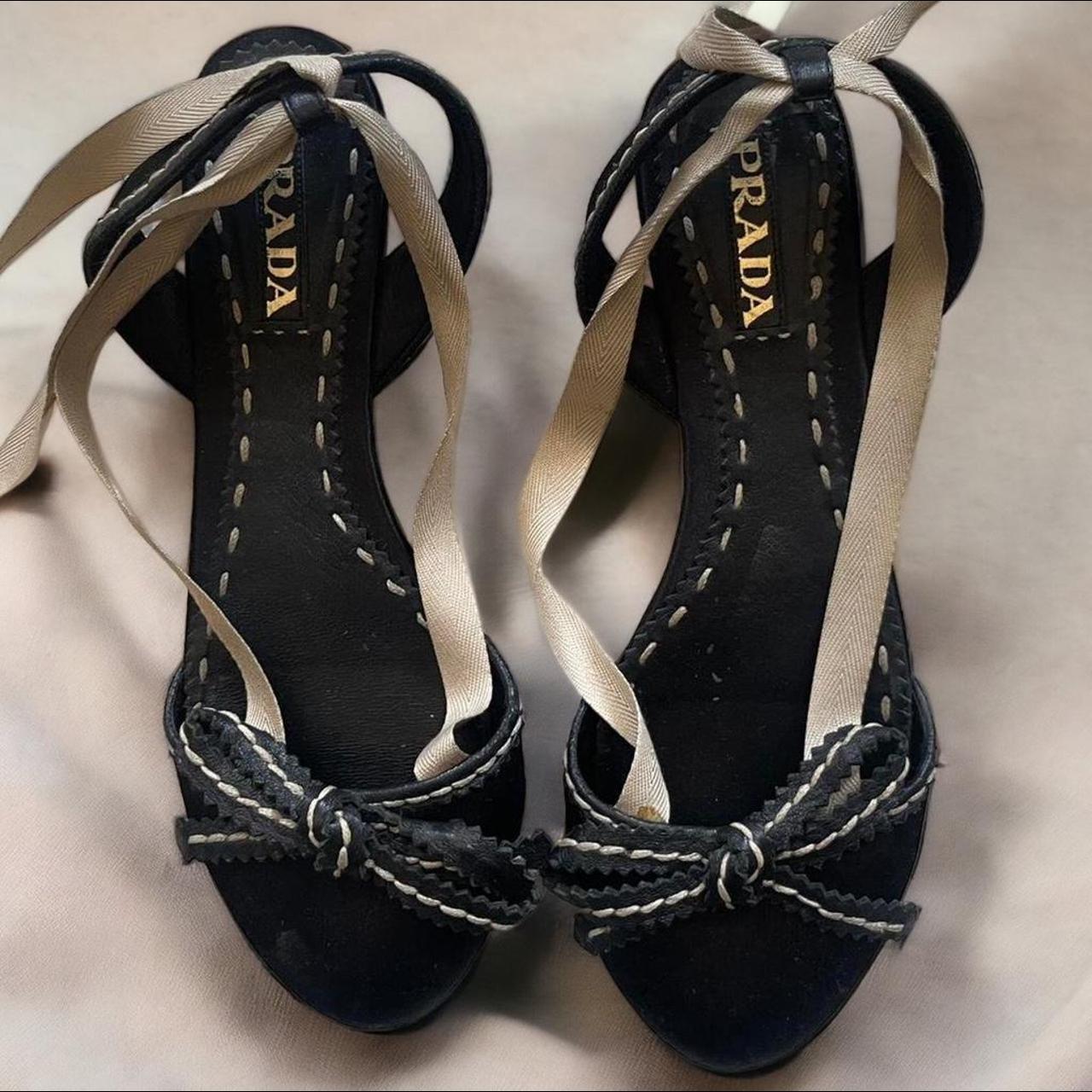 PRADA Ballet flats 🩰 Great vintage condition,... - Depop