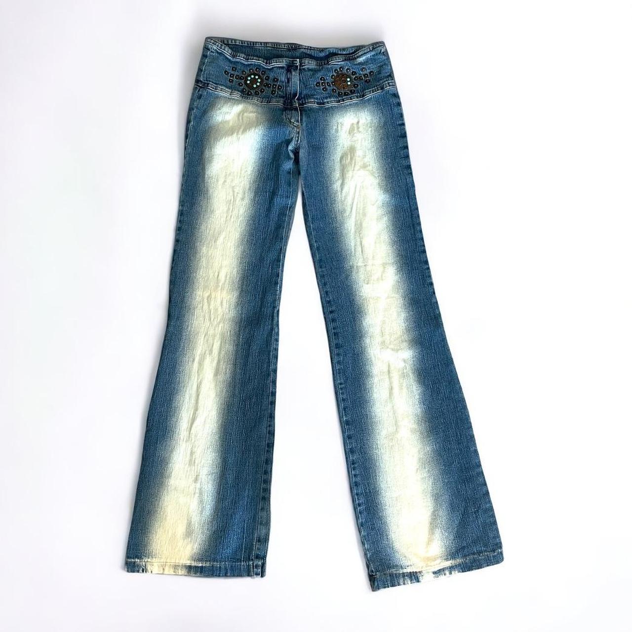 Flare Bebe jeans Boot cut acid wash BB jeans with... Depop