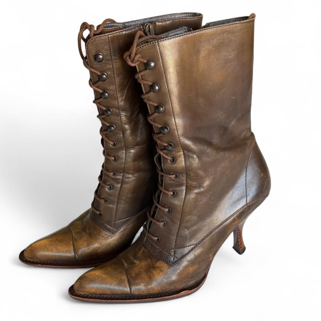 Miu Miu Women's Boots - Brown - US 7 – Miu Miu br… - image 1