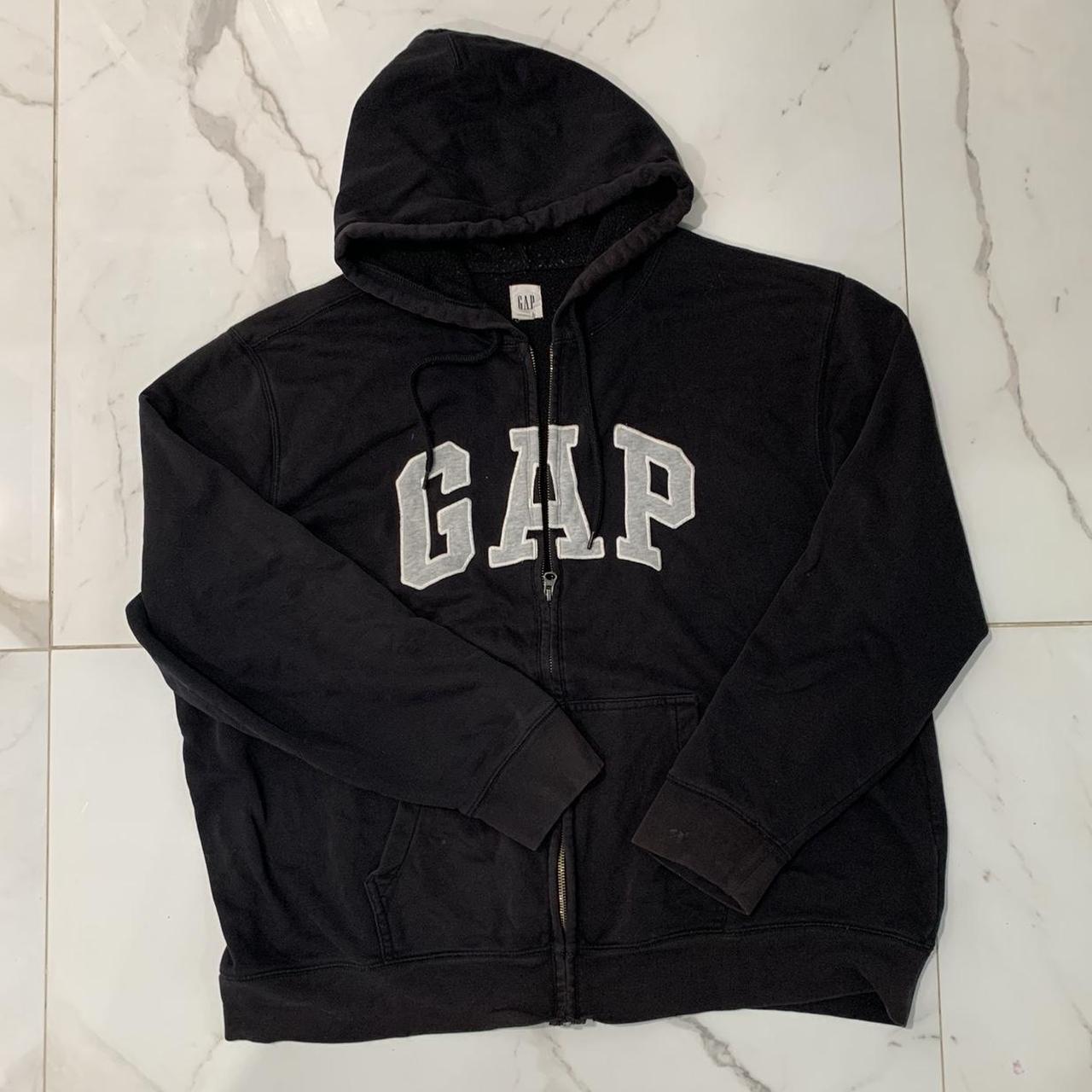 Black gap hoodie - Depop