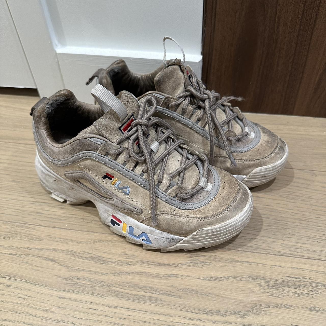 Fila Disruptor II trainers in beige off white. In. Depop