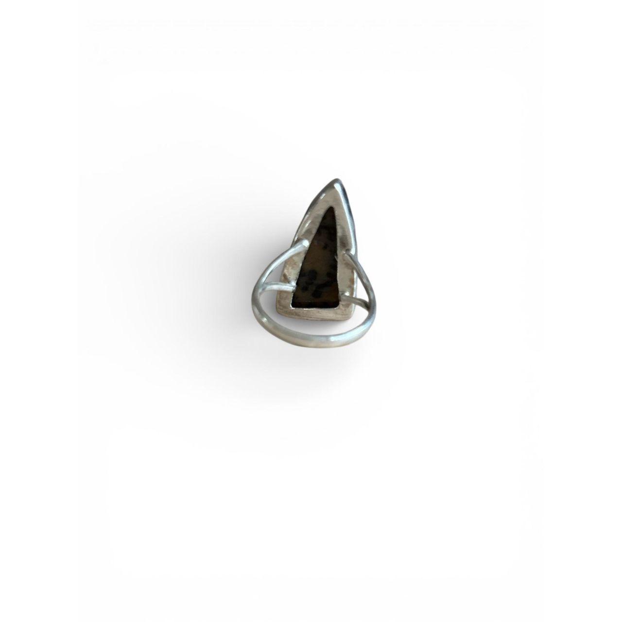 Source Unknown Women's Ring - Silver/Brown – Ster… - image 3