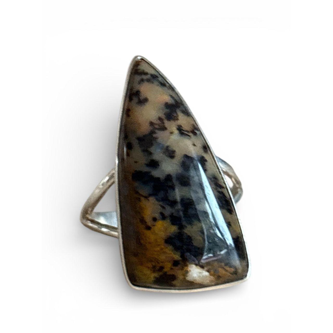 Source Unknown Women's Ring - Silver/Brown – Ster… - image 4