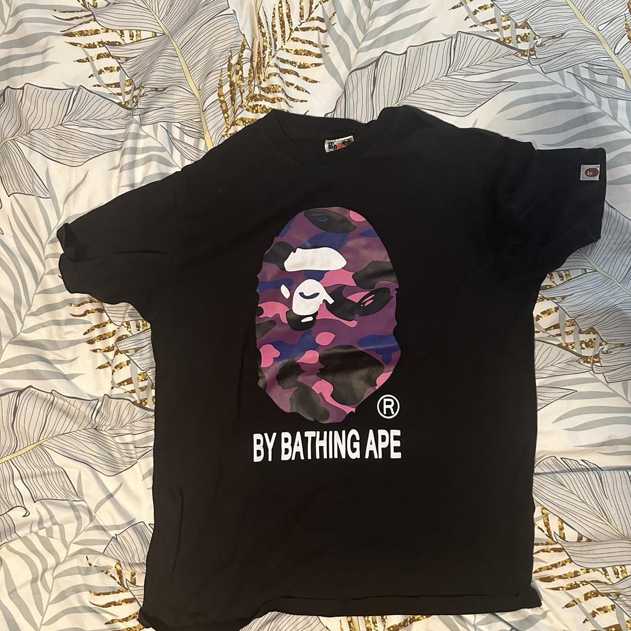 BAPE Color Camo By Bathing Tee Tagged XL (washer... - Depop