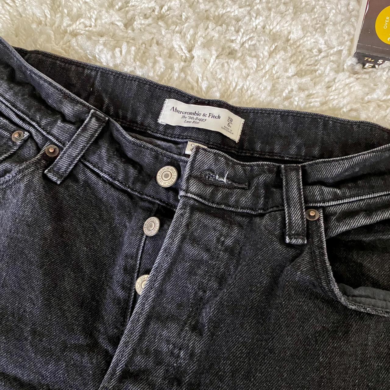 A&F Curve Love Low Rise 90s Baggy Jeans Color:... - Depop