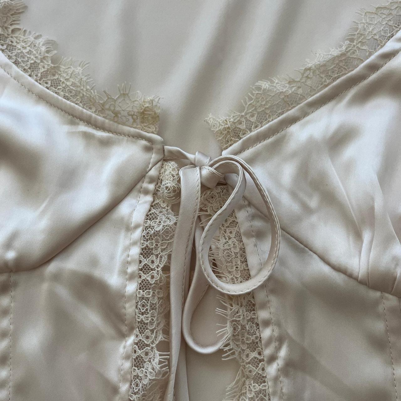 Source Unknown Women's Blouse - Cream - 4 – Y2K B… - image 6