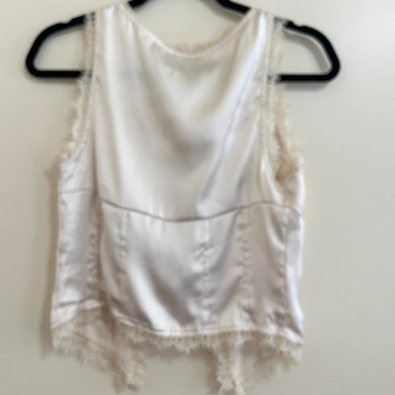 Source Unknown Women's Blouse - Cream - 4 – Y2K B… - image 2