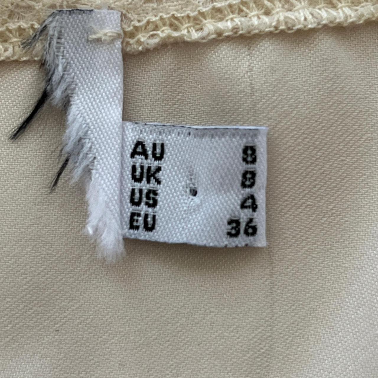 Source Unknown Women's Blouse - Cream - 4 – Y2K B… - image 3