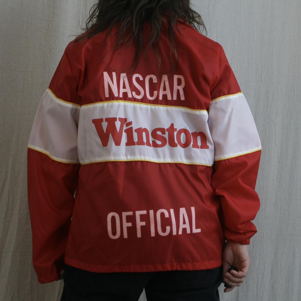 NASCAR Winston Racing Series ジャケット Vintage 90s Winston Racing Team Zip Up Windbreaker Jacket
